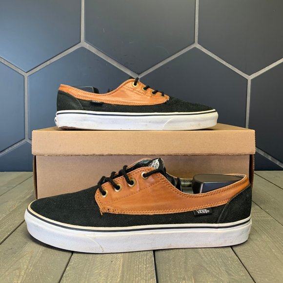 brown leather vans mens shoes
